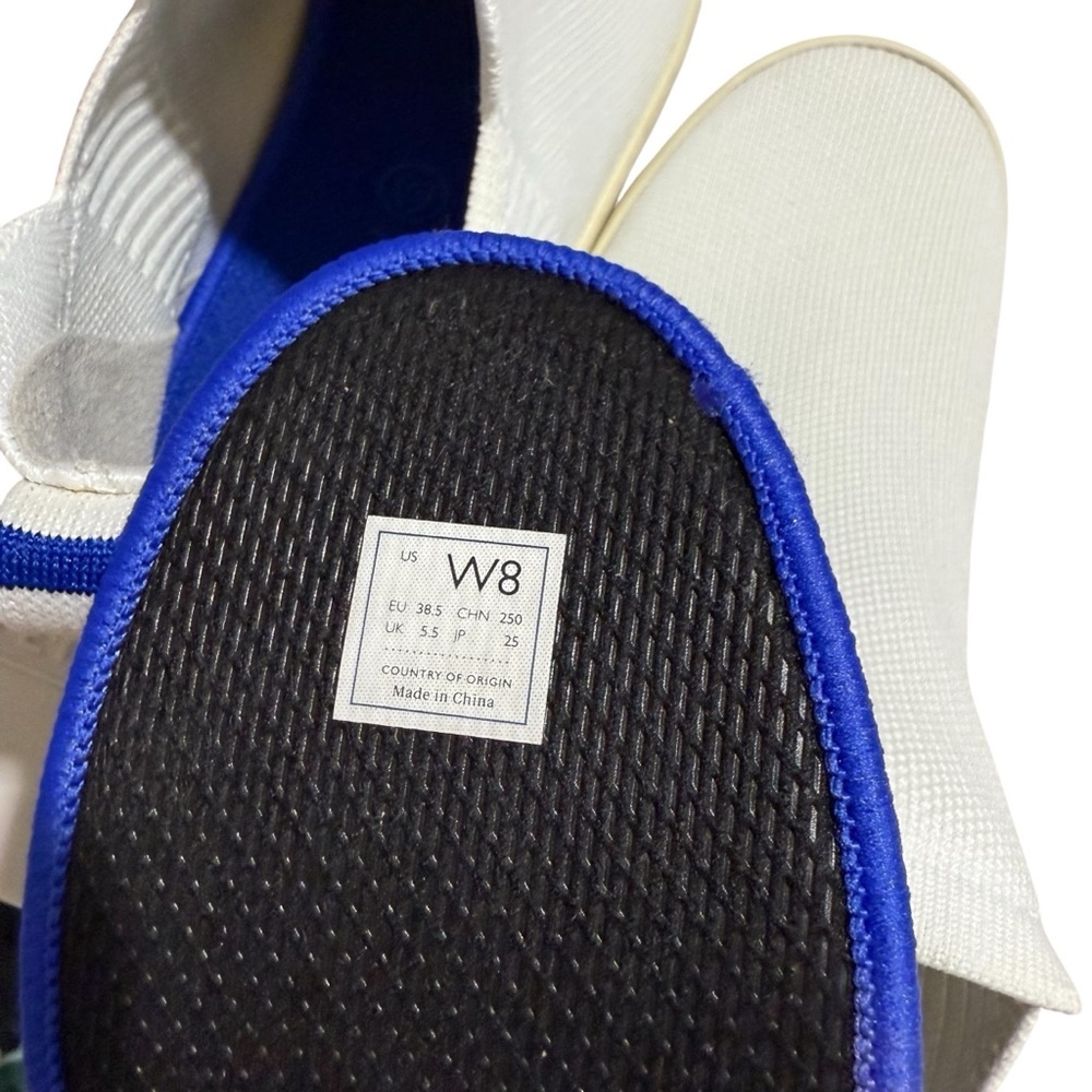 Rothy’s The Chelsea Boot Bright White Knit Fabric Pull On Sneaker Size 8 - Picture 10 of 10